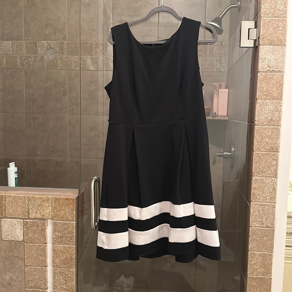 Black and white Calvin Klein dress